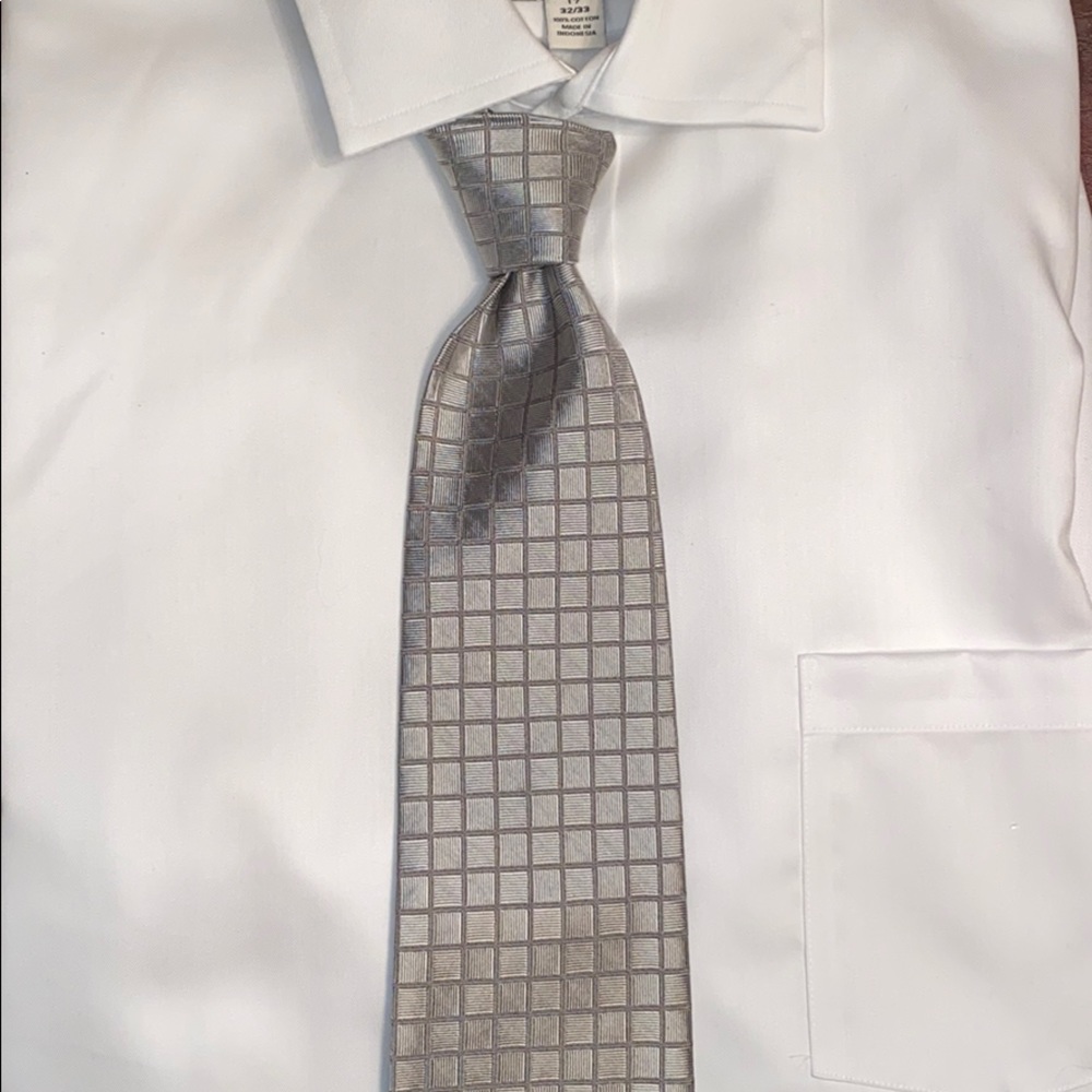 Men’s Silver Box Faconnable Tie